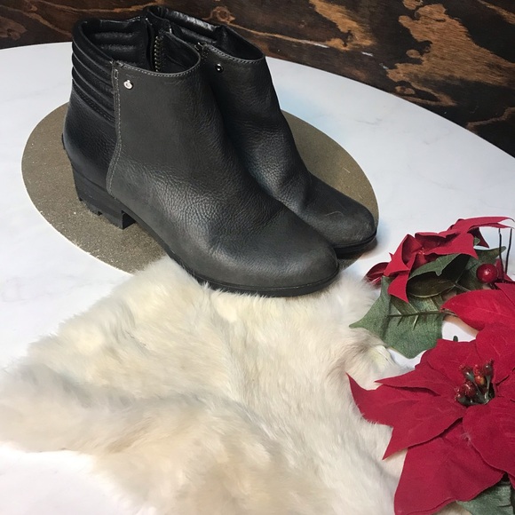 Sorel Danica Short Waterproof Ankle Booties size 9- Charcoal Gray/Black - Picture 3 of 8